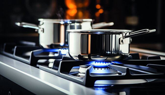 Kochen mit Erdgas